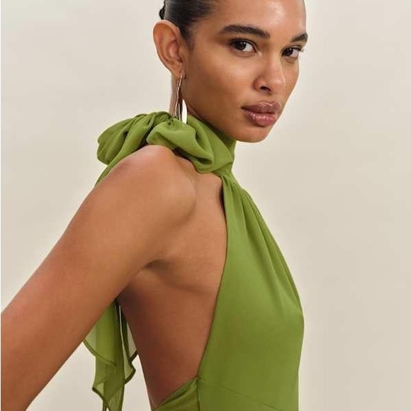 Reformation Mela Dress Parrot Brand New - Picture 2 of 9